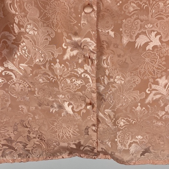 Vintage Victoria’s Secret Gold Label Pink Button Up Sleep Shirt Medium - Picture 3 of 6